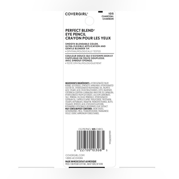 ⚜️3/$25⚜️💋COVERGIRL PERFECT BLEND EYE PENCIL-CHARCOAL BLACK💋 - Picture 5 of 6
